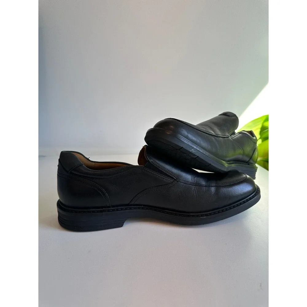 Florsheim‎ Mens Black Leather Slip On Loafers Dress Shoes Comfortech Size 11.5